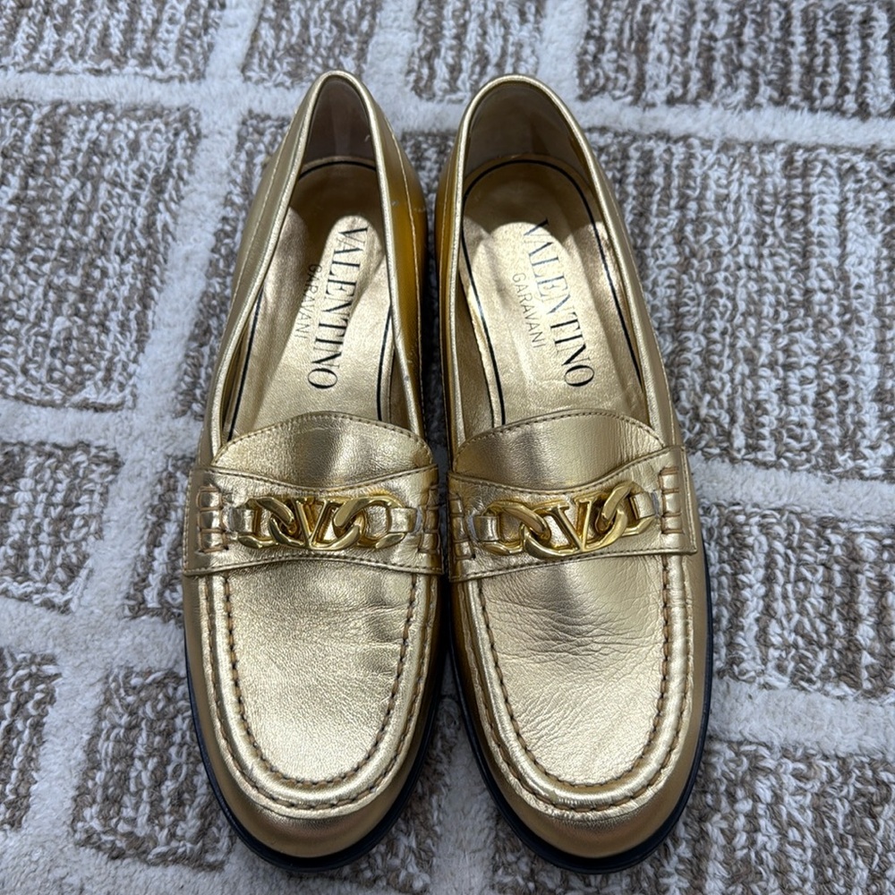 VALENTINO GARAVANI
Metallic Leather Loafer